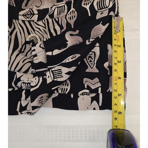 Chicos Design Tribal Print Jacket Blouse 16 (3) Egyptian Lightweight Lagenlook - Picture 12 of 16